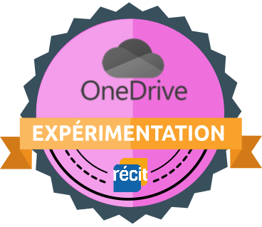 image badge expérimentation OneDrive