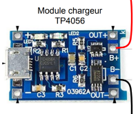 Raccordement du module chargeur