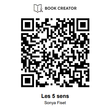 Code QR pour voir le livre sur les 5 sens