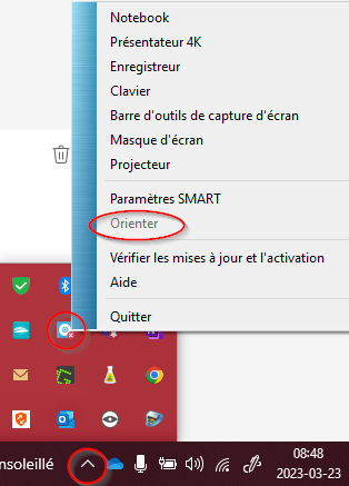 Où trouver l'icône SMART.