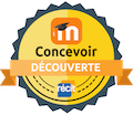 Badge découverte de la formation concevoir avec Moodle