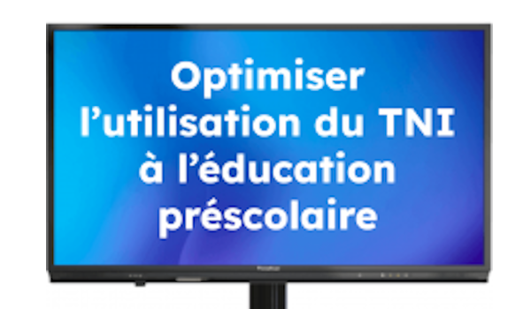 Image de cours - Exploitation du TNI au préscolaire