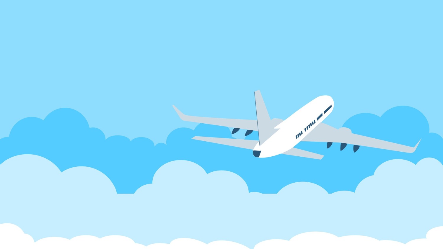 Un avion dans le ciel