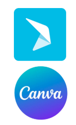 canva and postermywall logos