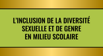 Image de cours - L'inclusion de la diversité sexuelle et de genre en milieu scolaire