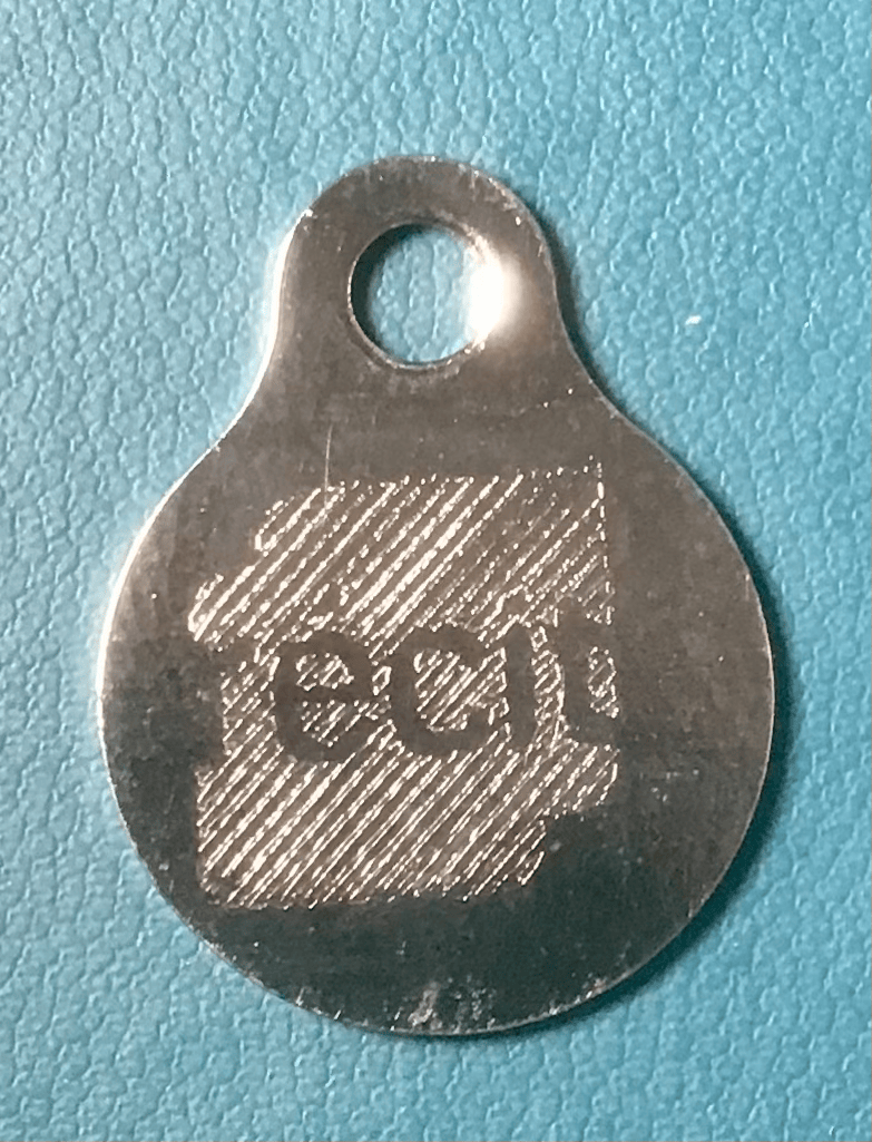Gravure médaillon de métal logo du récit