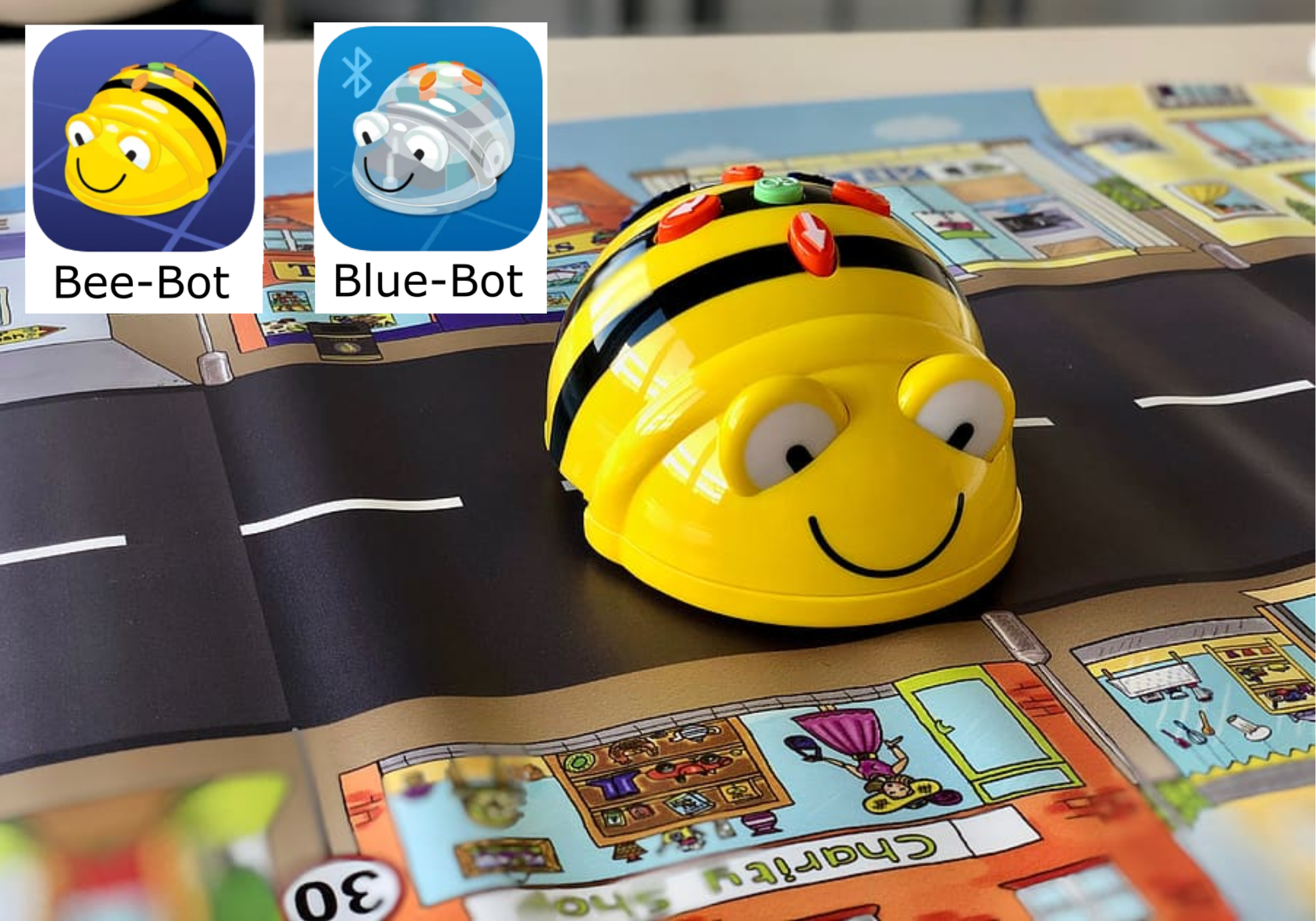 Image de cours - Les premiers pas avec les abeilles « Bee-Bot et Blue-Bot »