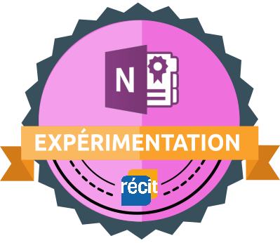 Badge Expérimentation Class Notebook