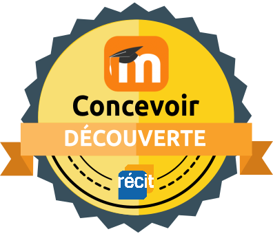 Badge découverte de l'autoformation concevoir avec Moodle