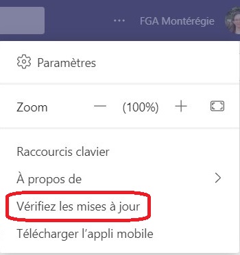 Vérifiez les mises à jour
