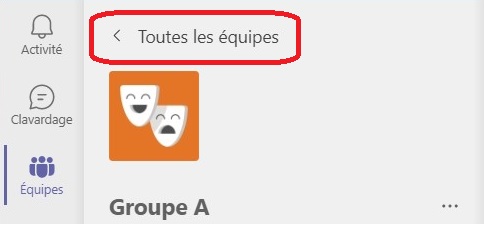 Toutes les équipes