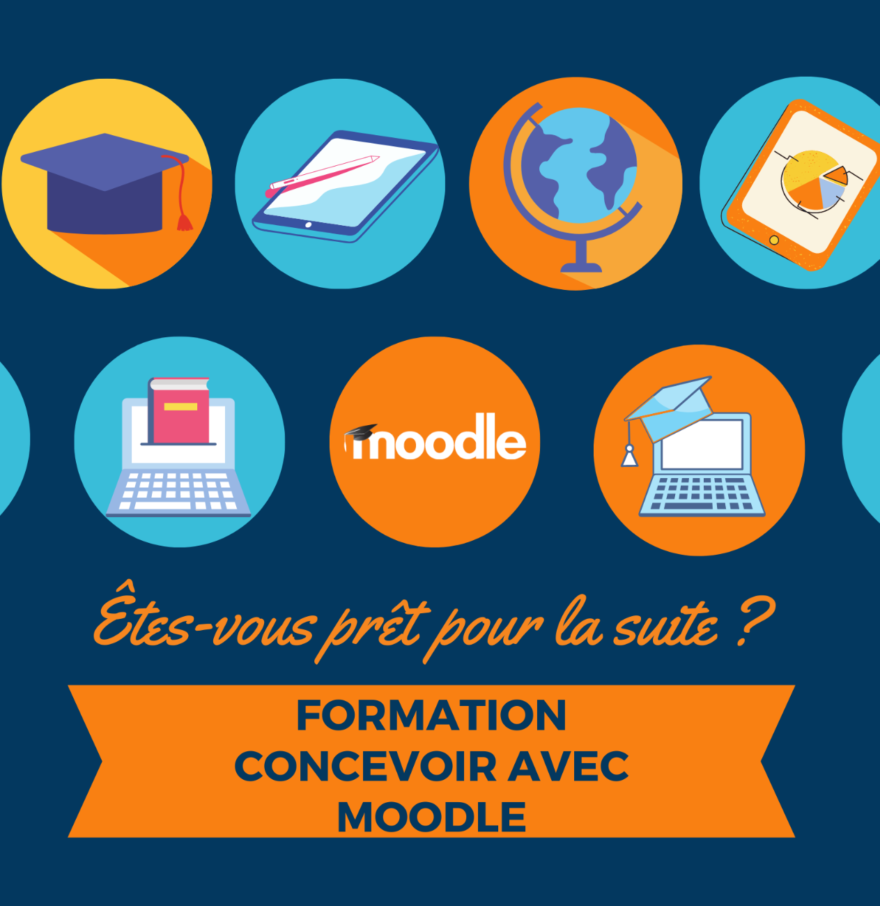 Affiche concevoir avec Moodle