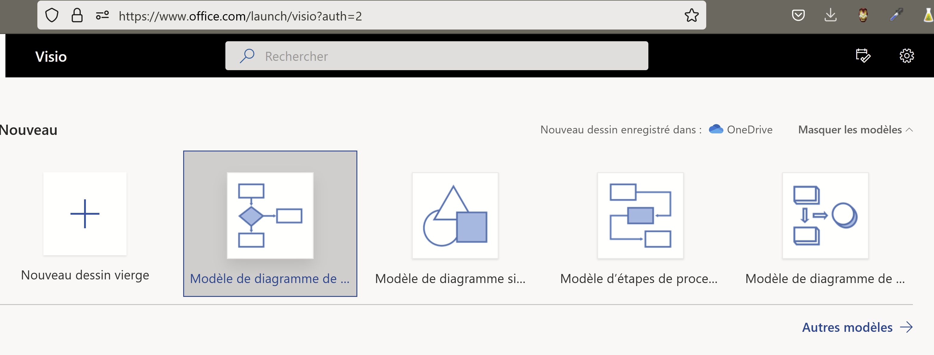 Interface de Visio