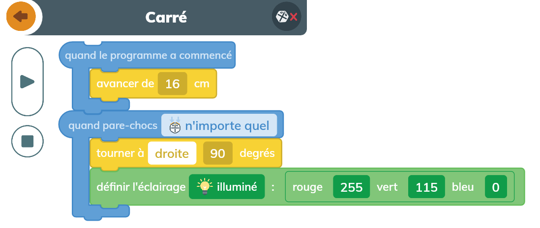 On voit à côté de l'image de Root le « X » rouge pour signaler que le robot n'est pas jumelé.